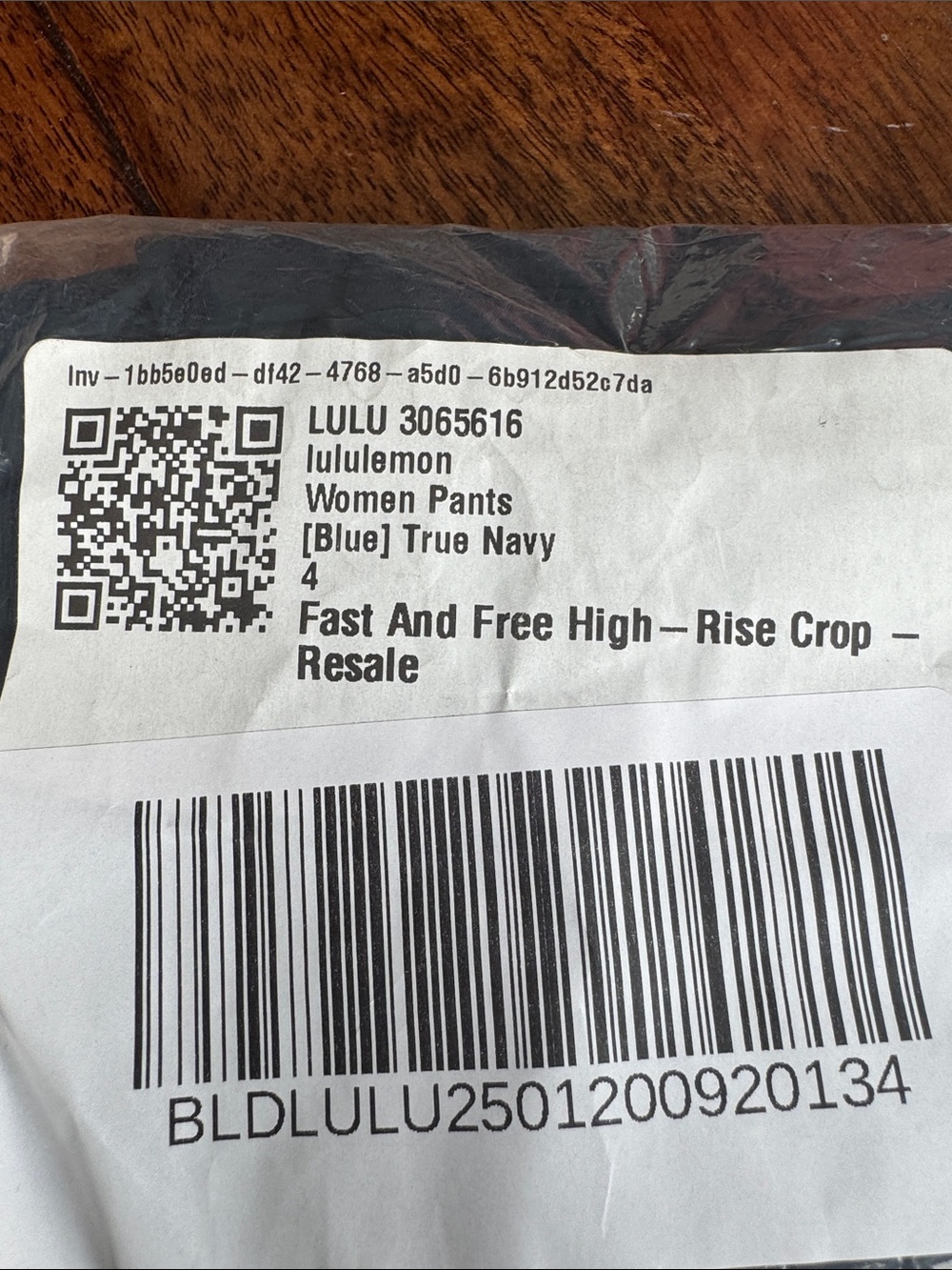 lululemon Fast and Free High-Rise Crop Pants in True Navy